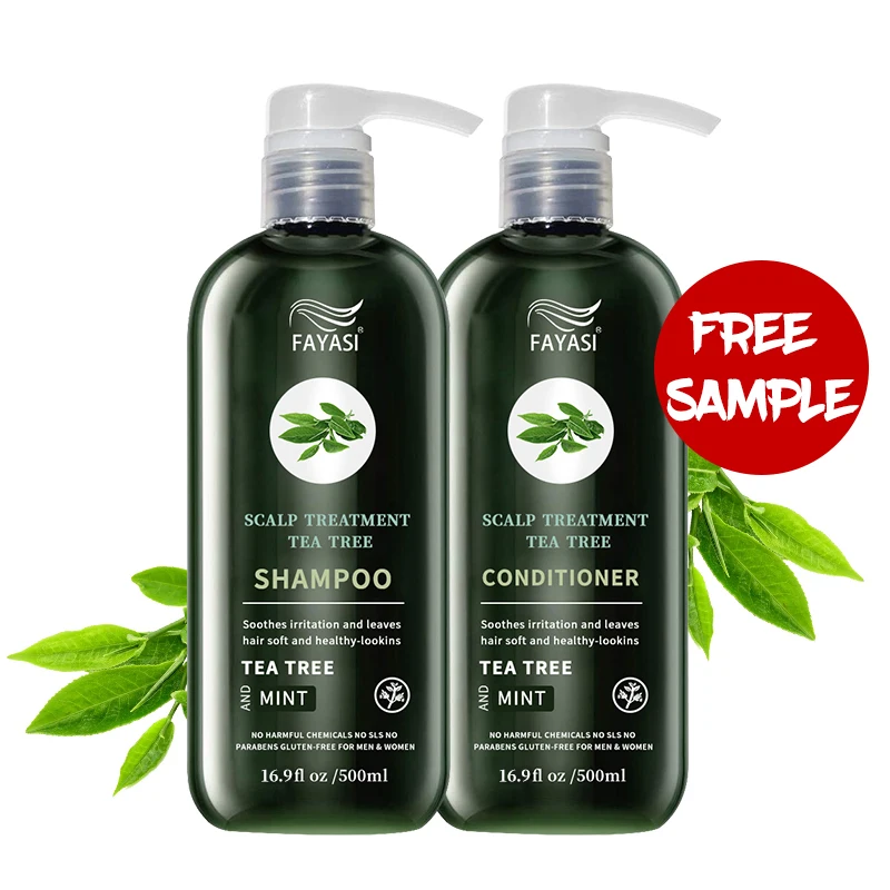 

Private Label Tea Tree Shampoo Anti-Dandruff Nourishing natural herbal sulfate free hair product shampoo and conditioner