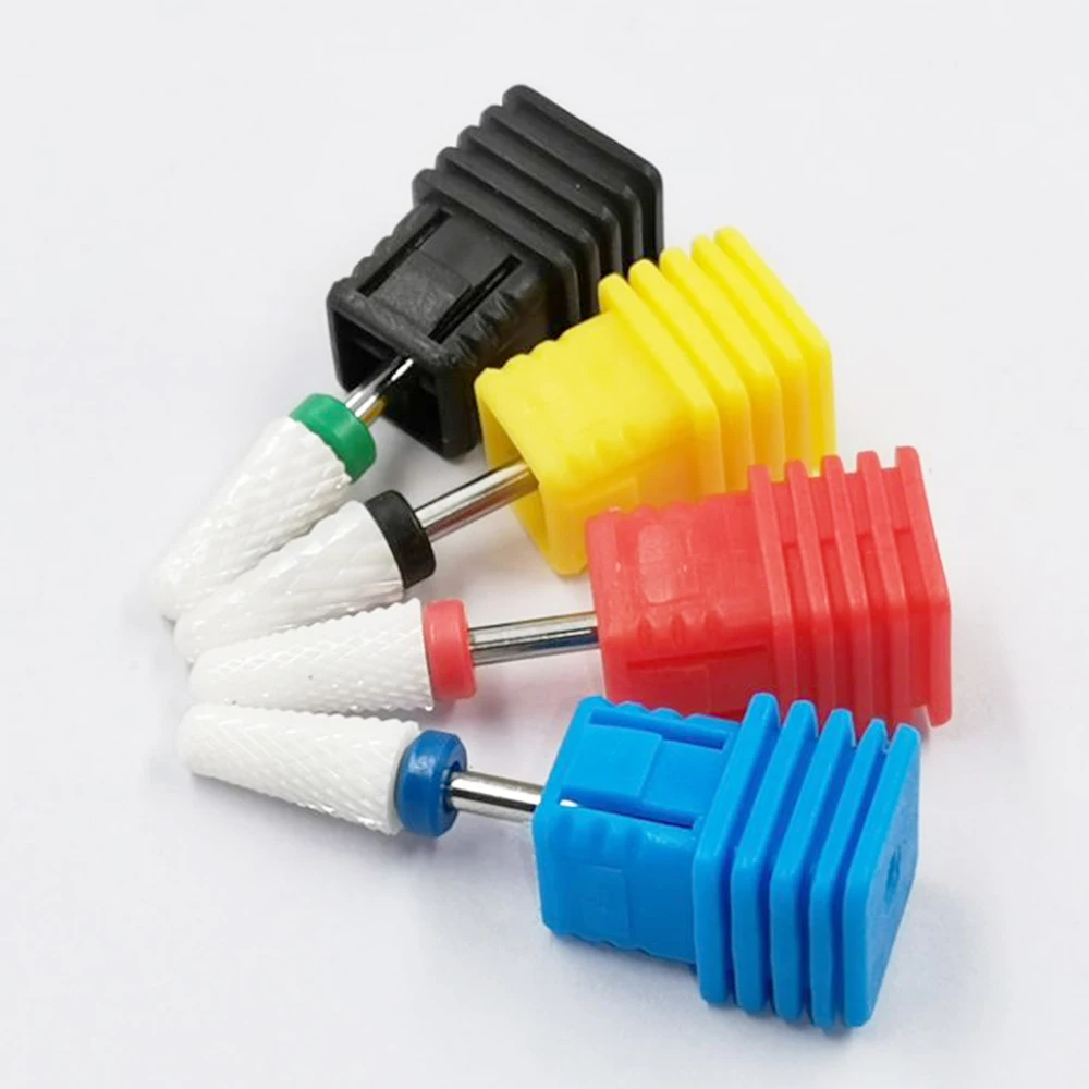 

Fine Ball Nail Manicure Drill Spetool Bits Case Ceramic Nail Drill For E File Bits, Light green,red,blue,dark green,black,yellow