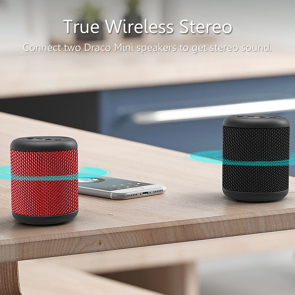 Waterproof Wireless Mini Speaker Stereo Speaker For Mobile Phone Portable PC Accessories Handsfree Voice - ANKUX.COM