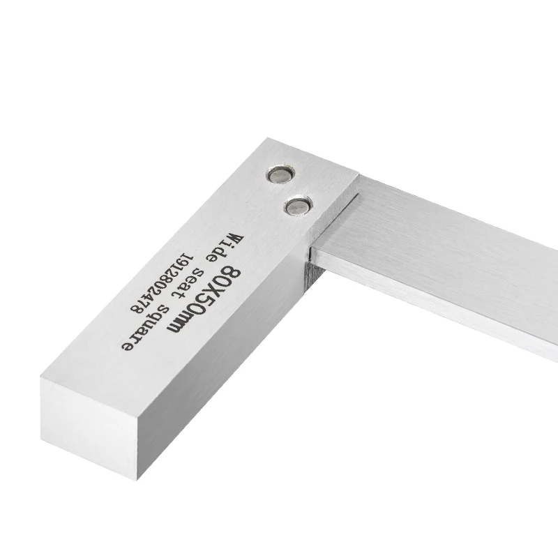 
80*50mm 90 Degree Precision wide seat square square ruler try square measuring tool angle rulers 