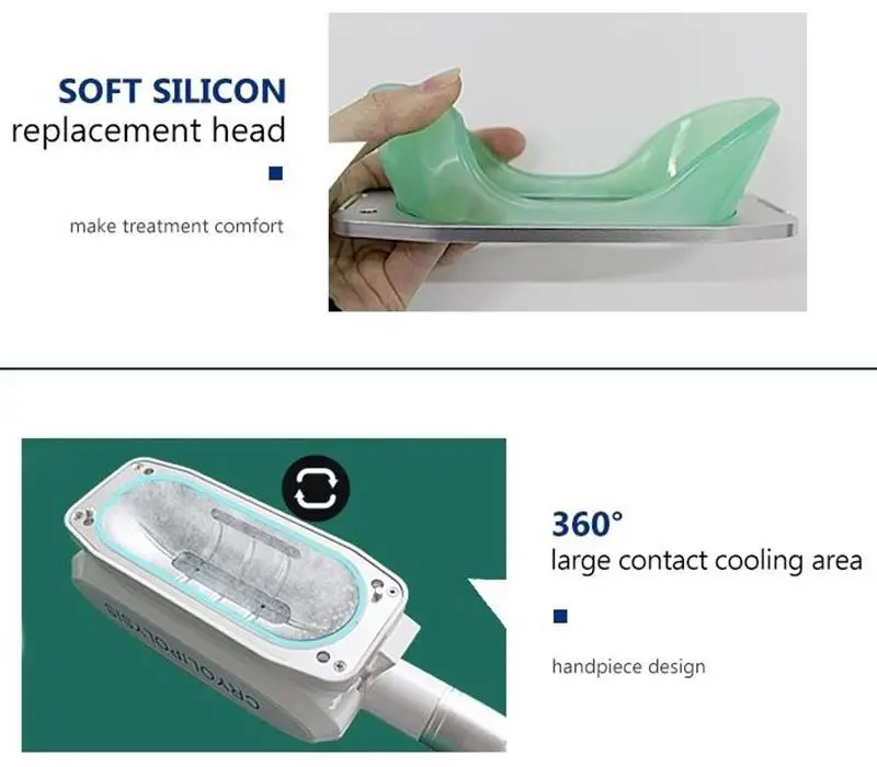 New cryolipolysis 360 degree cryo fat freezing machine portable cryolipolysis slimming machine with cavitation rf handles