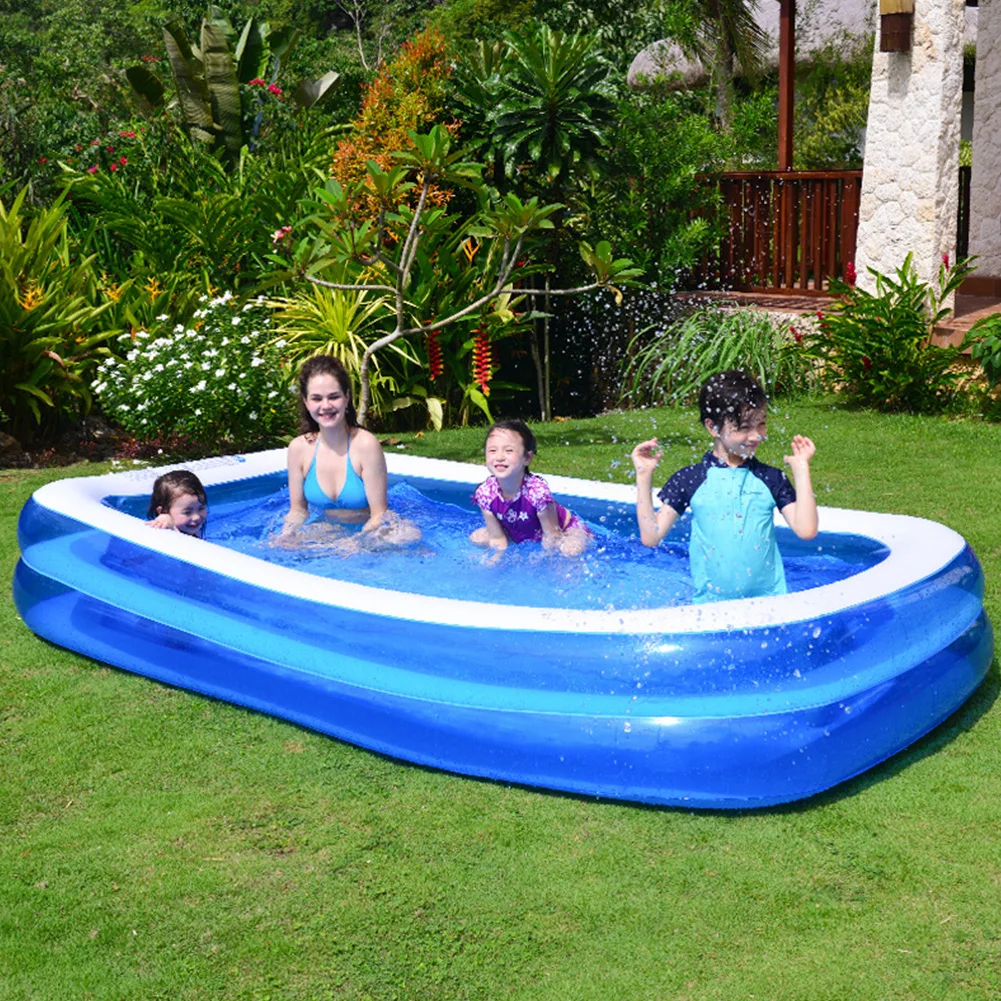 

Children's Inflatable Swimming Pool Household Baby Wear-resistant Thick Marine Ball Pool High Quality Swim Pool For Kids Adult, Blue