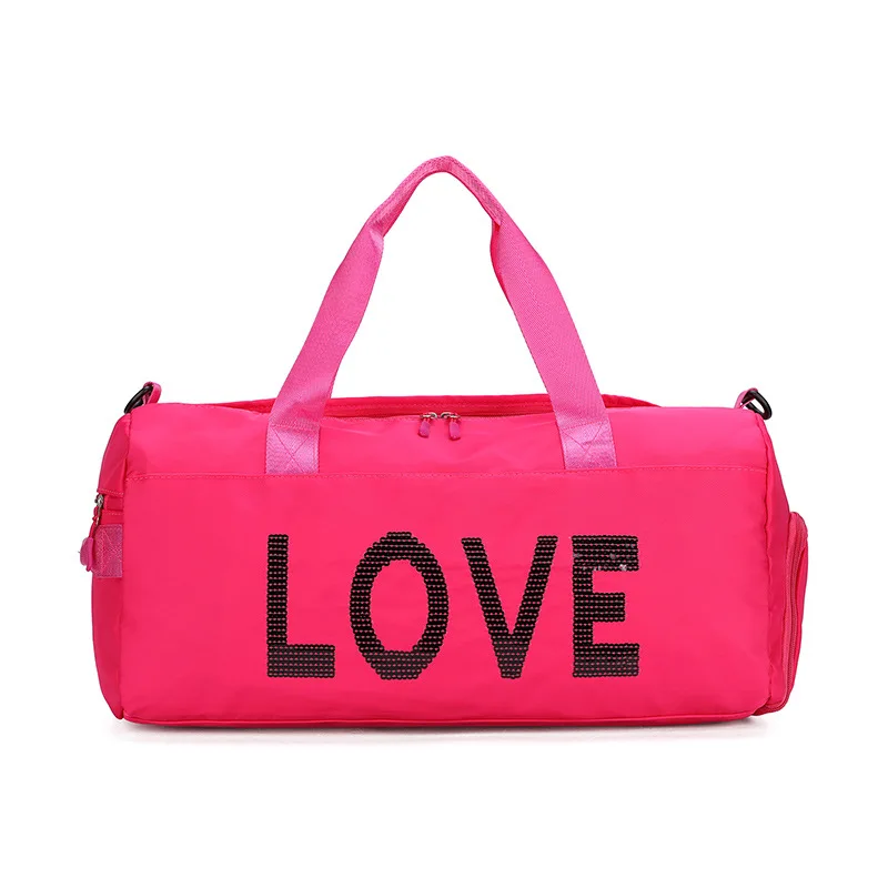 

Wholesale Outdoor Activities Light Weight sport travel pink duffle custom fashion logo gym yoga bag Free sample