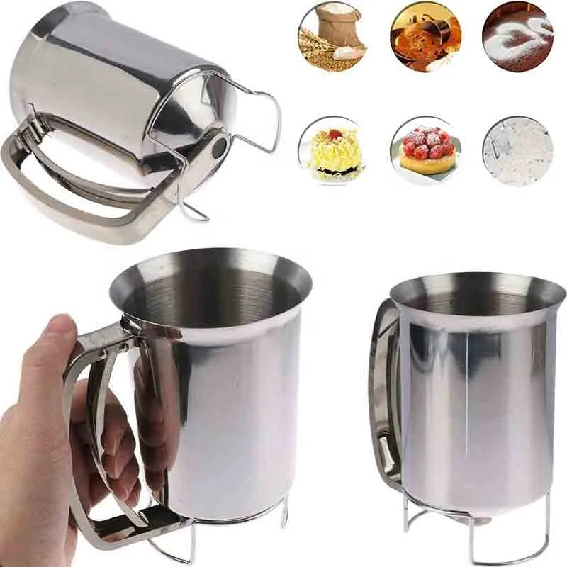 
Pancake Batter with Stainless Steel Professional Kitchen Baking Cupcakes Muffins Batter Dispenser 