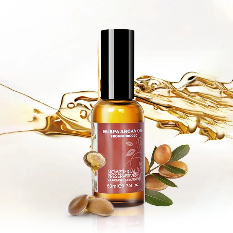 

NUSPA Hair Cosmetic Private Label Moroccan Argan Oil Type Restore Damaged Hair Daily Use Argan Oil