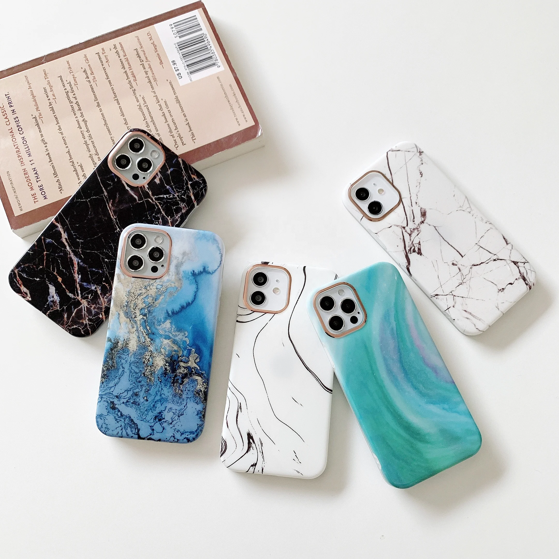 

Factory Wholesale IMD TPU Mobile Phone Marble Case For iPhone 12 Pro Max 12Pro 12 Mini 11 Pro X XR XS Max, Multi-color, can be customized