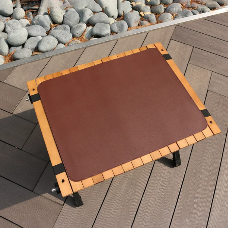 

Stock placemat leather placemat leather outdoor poker table mat, Gray, black, brown