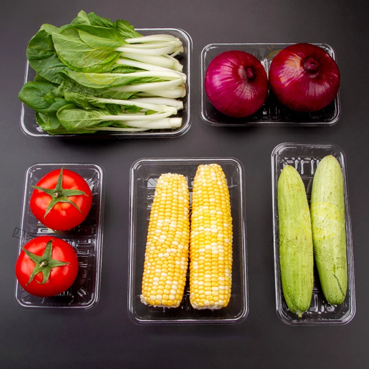 

New Food Grade Fruit And Vegetable Plastic Biodegradable Container, Transparent