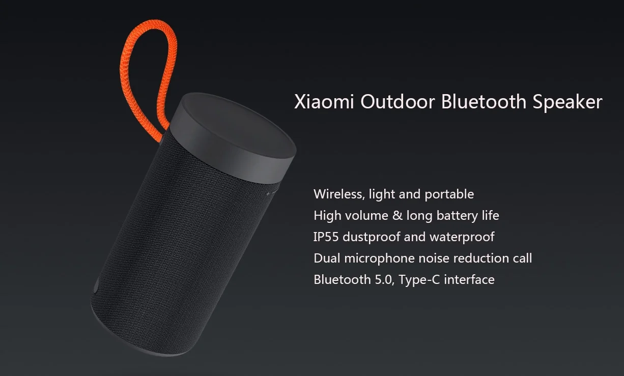 2019 New Arrival Xiaomi Portable Outdoor Bluetooth Wireless Speaker waterproof speaker - ANKUX.COM