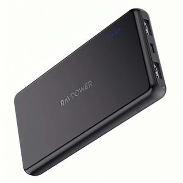 

RAVPOWER Prime Power Bank 10000mAh 17W 2-Port mini power bank Suitable for all kinds of electronic equipment, Black