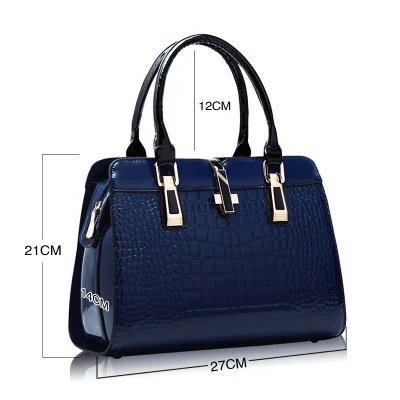 

Durable Big Size Crocodile Leather Unique Vintage PU Purse Korea HandBag, Customizable