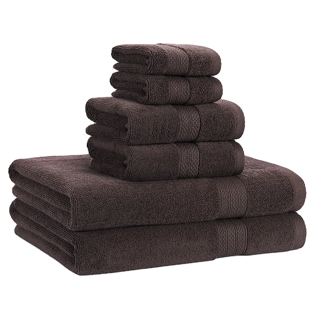 
Wholesale 100% Cotton Luxury Plain Towel, Face Cloth Hand Towel Bath Towel Set 