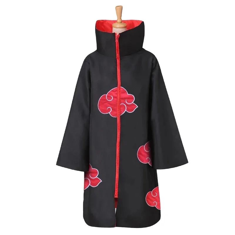 

Anime Haruto Costume Akatsuki Cloak Cosplay Sasuke Uchiha Cape Cosplay Itachi Clothing Cosplay Costume Halloween Party Props, Picture shown