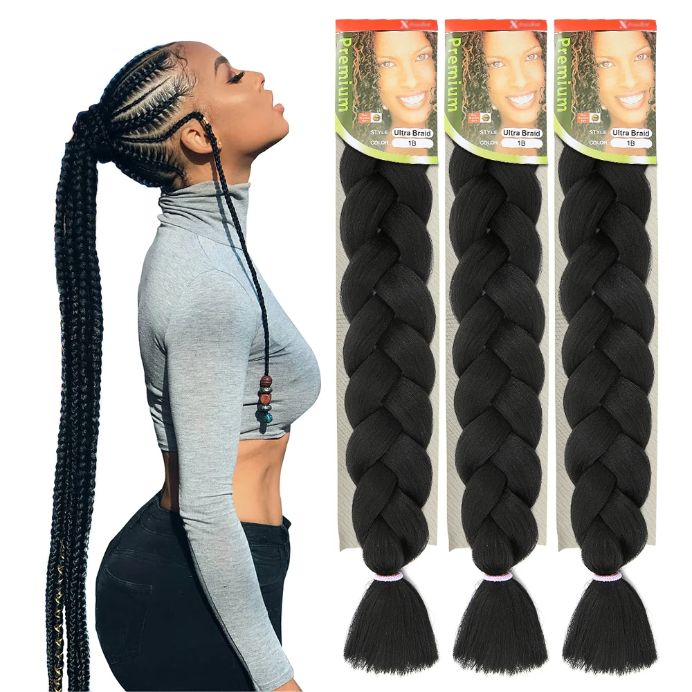 

Xpression Pre Stretched Wholesale Extensions For African Expression Ombre Pre Stretched Braids Jumbo Braid Synthetic Braiding
