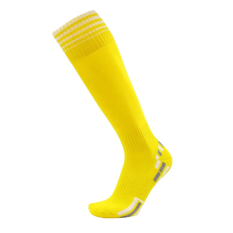 

Hot Selling cotton football soccer socks with high quality, Black, red, yellow, green, orange