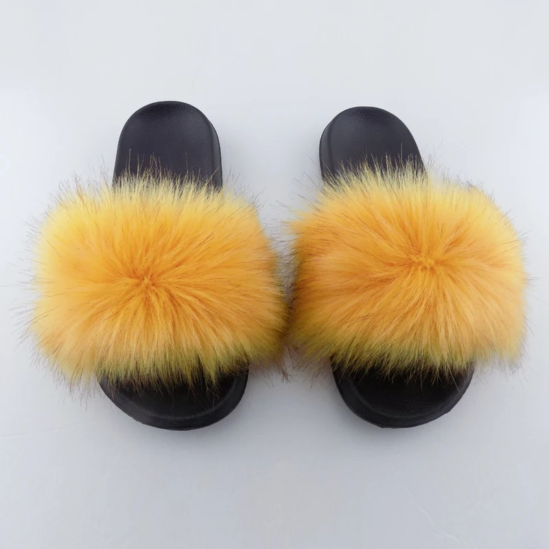 

Women cheap faux fur slipper fashion sandal