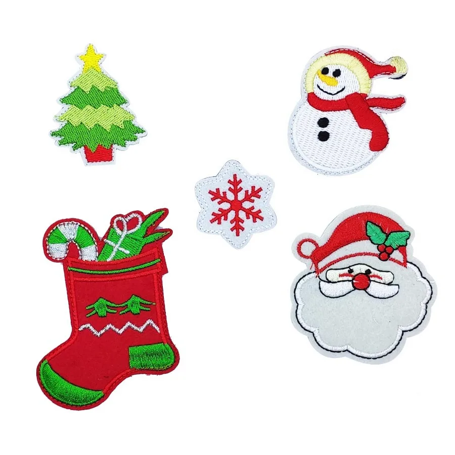 

custom wholesale stock personalized small embroidery snowflake patches for wedding gowns