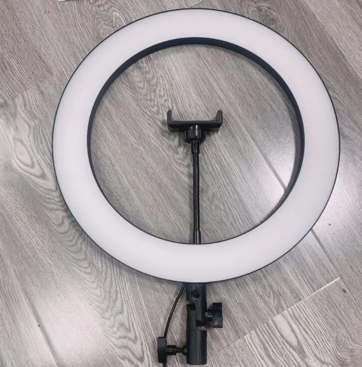 

36cm/14inch Ring light with Stand Photography Youtube LED Selfie Three-speed Cold Warm Lighting Dimmable LED Ring Light