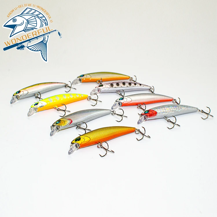

6.5cm 5g PVC colorful Artificial Hard Freshwater Swimming Bait Sinking Trolling Fishing Minnow Lure