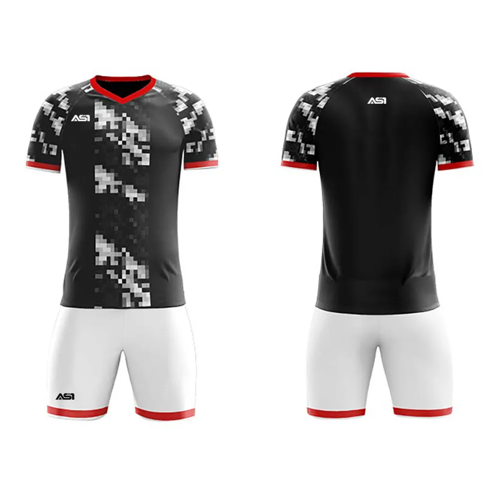 black and white football jersey design