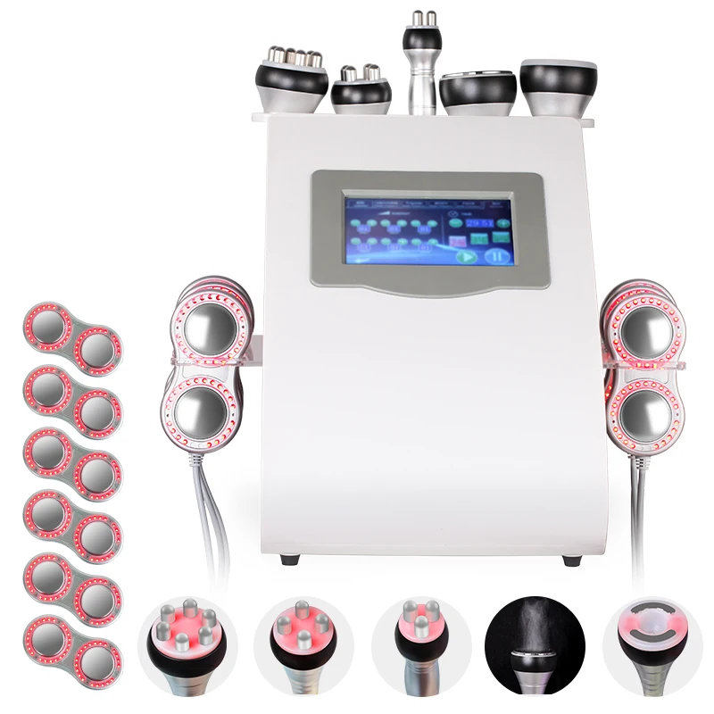 

6 in 1 ultrasonic cavitation machine Vacuum RF cavitation slimming machine laser weight loss beauty machine