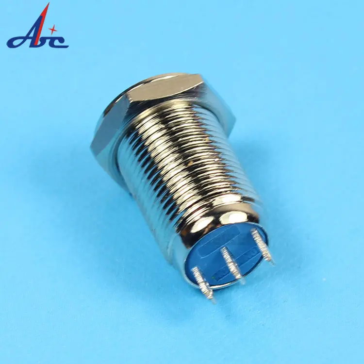 10mm Mimiture 1NO1NC 3pin Mechanical Push Button Switch