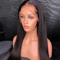 

Cambodian Yaki Invisible HD Transparent Lace Wig Cuticle Aligned Virgin Human Hair Single Knot 13x6 Lace Front Wig