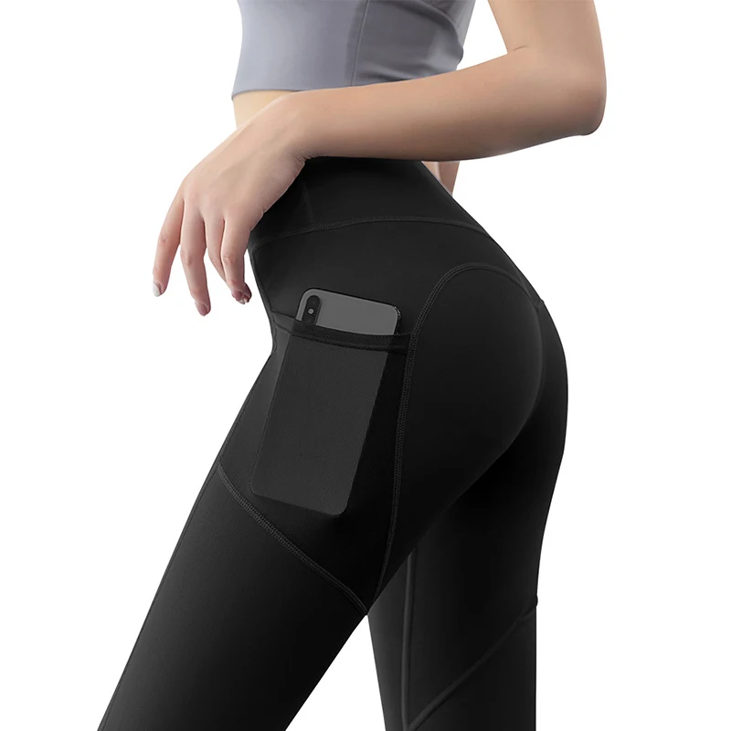 

Women Compression Leggings Scrunch Leggings Seamless Sport Legging With Pocket, As show