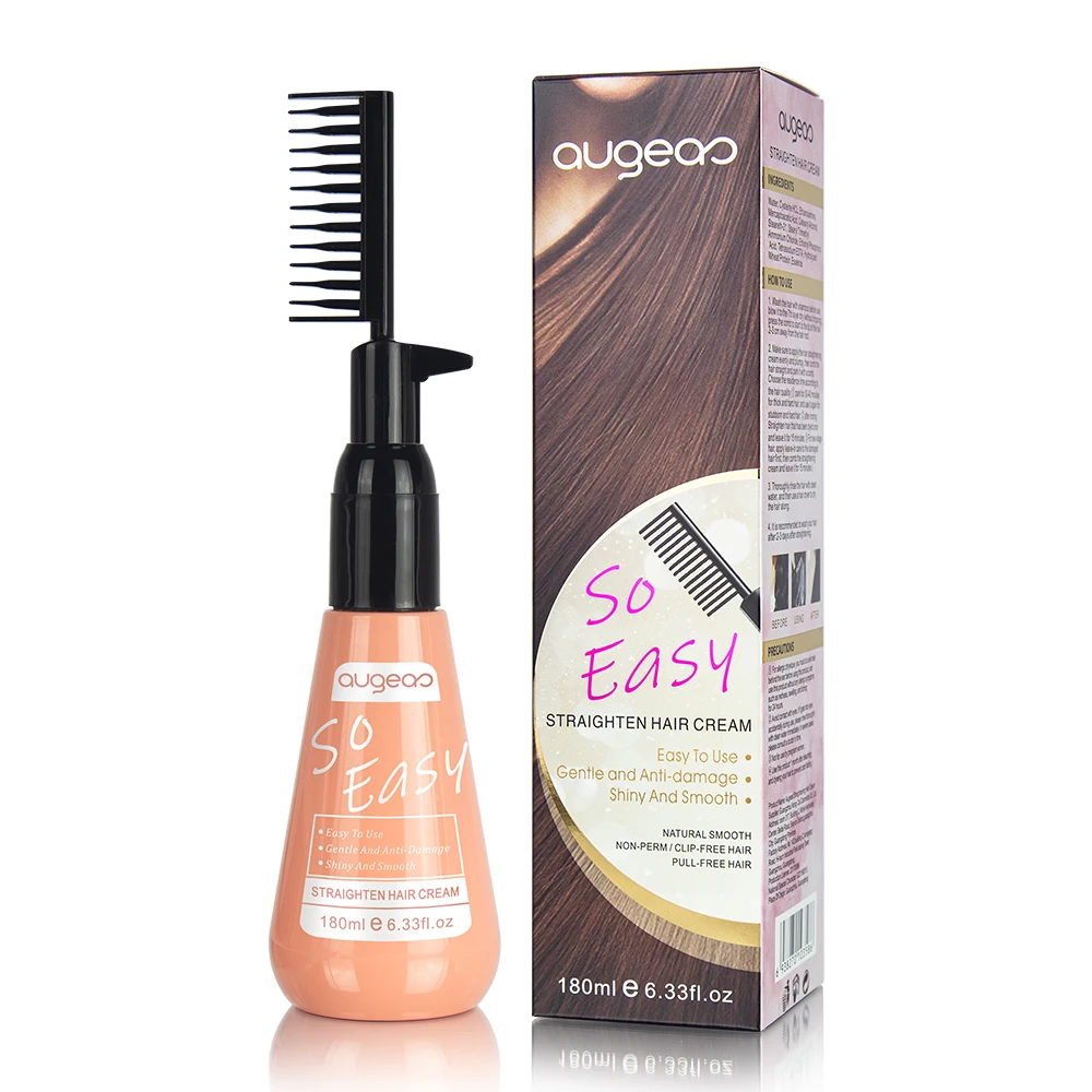 

Private Label Brazilian Keratin Collagen Professional Magic hair straightening cream With Comb