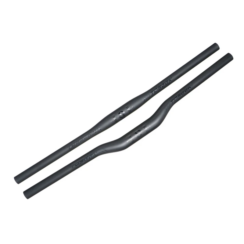 

Ultralight Full Carbon Fiber Handlebar Mountain Bike HandlebaMTB rise flat handlebar Black Matte 31.8mm Cycling parts black