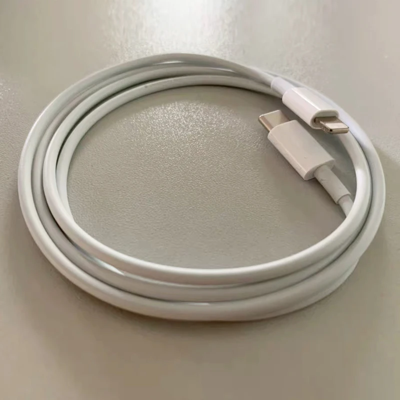 

Original 1m 2m Lightening to USB-C Type C Cable 18W PD Fast Charging Good Quality 2A Data Line For iPhone Macbook iPad IOS, White