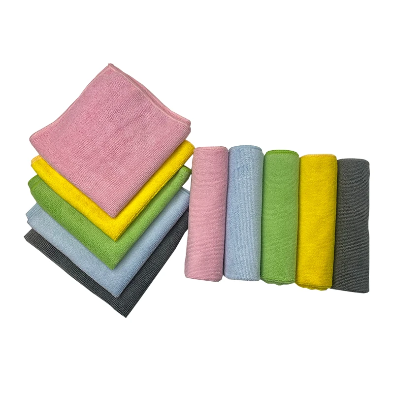 

Esun  Household Kitchen Car Wash Microfiber Cleaning Cloth, Pink,sky blue,yellow,gray,linght green