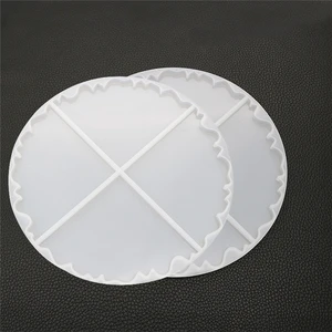 Image of DIY silicone coaster mold silicone geode mold for resin crafts making
