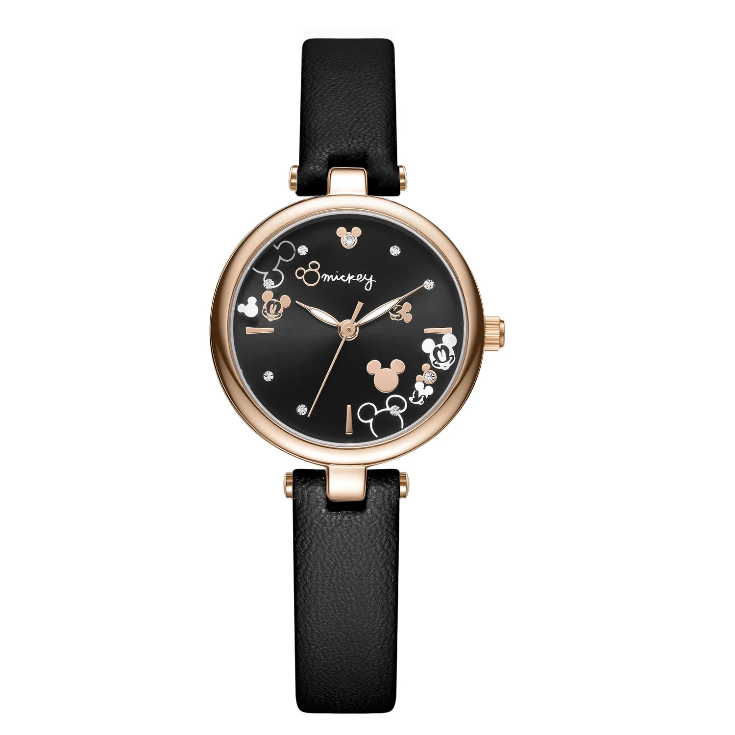 

2021 Fashionable New Design Pu Band Zinc Alloy Disney Timepiece Parts Quartz For Girl