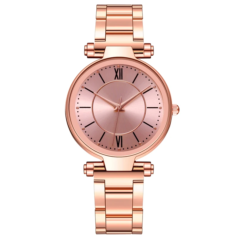 

WJ-9631 Stylish Lady Roman Numeral Watch Ladies' Alloy Quartz Watches Reloj De Mujer Yiwu Wholesale Women's Popular Wristwatch