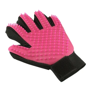 Image of Hot 1 Piece Right/Left Hand Five Finger Deshedding Brush Glove Pet Gentle Efficient Massage Grooming 3 Colors