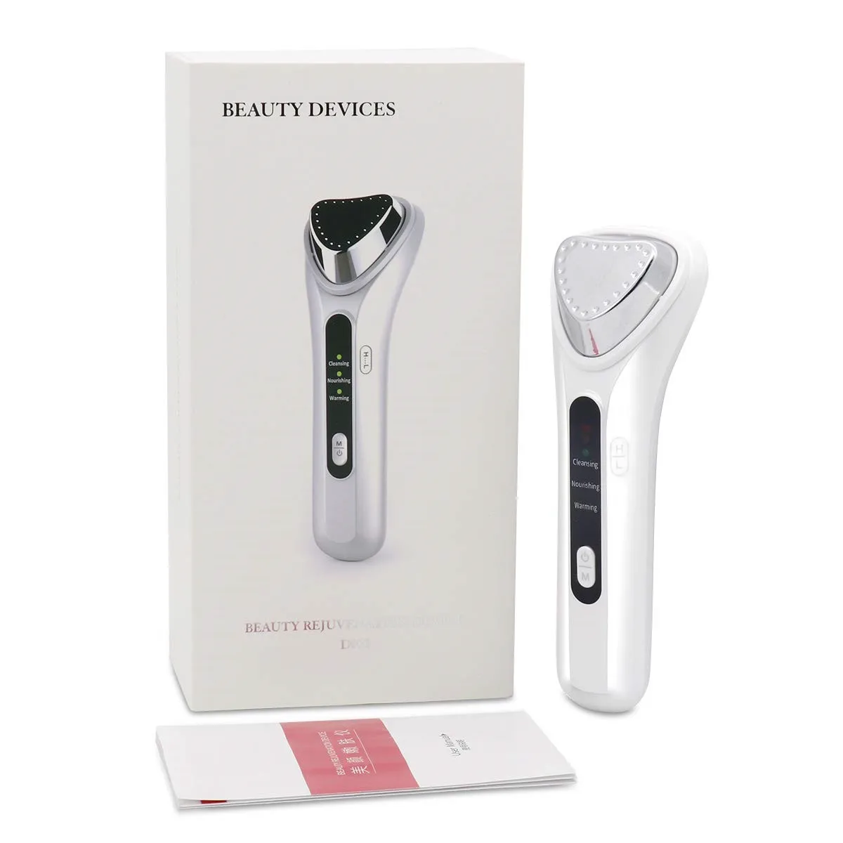 

Amazon Top Sellers Products Cold Heat Ultrasonic Portable High Frequency Vibration Ion Beauty Instrument Home Beauty Device