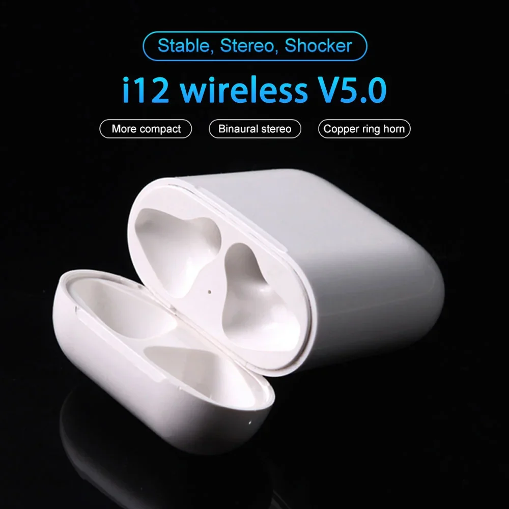 Best Price ear pods i12 bluetooth earphone with cheap - ANKUX.COM