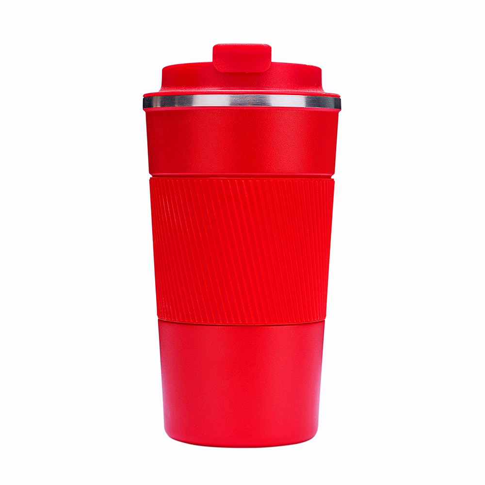 

Custom Logo 304 stainless steel Thermos Double Wall Insulated Water Bottle Stainless Steel Coffee Cup with lid, Customized