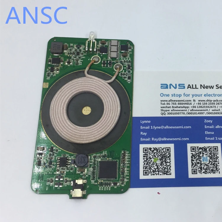 Qi standard smart wireless charging fast circuit wireless charging coil pcb for android