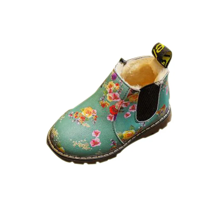 

Hot selling boy and girl boots for winter keep warm Comfortable and breathable kid fur boots fashion falst children's boots