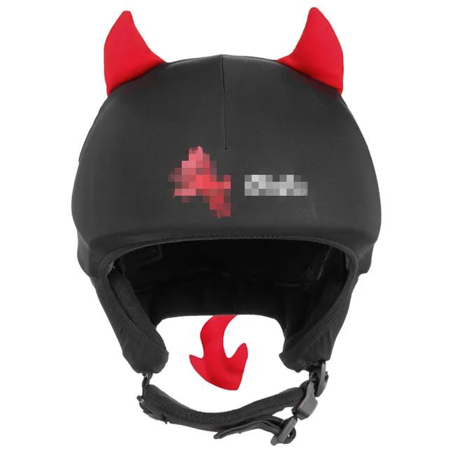 

HW CRAFTS Little Devil Polyester Elastic Funny Ski Helmet Cover For Kids, Customized color