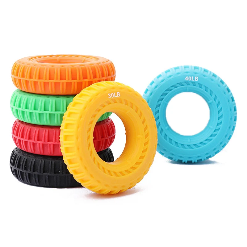 Arthritis Finger Physical Therapy Tire Type Forearm Ring Hand Exerciser Silicone Hand Grip Strengthener
