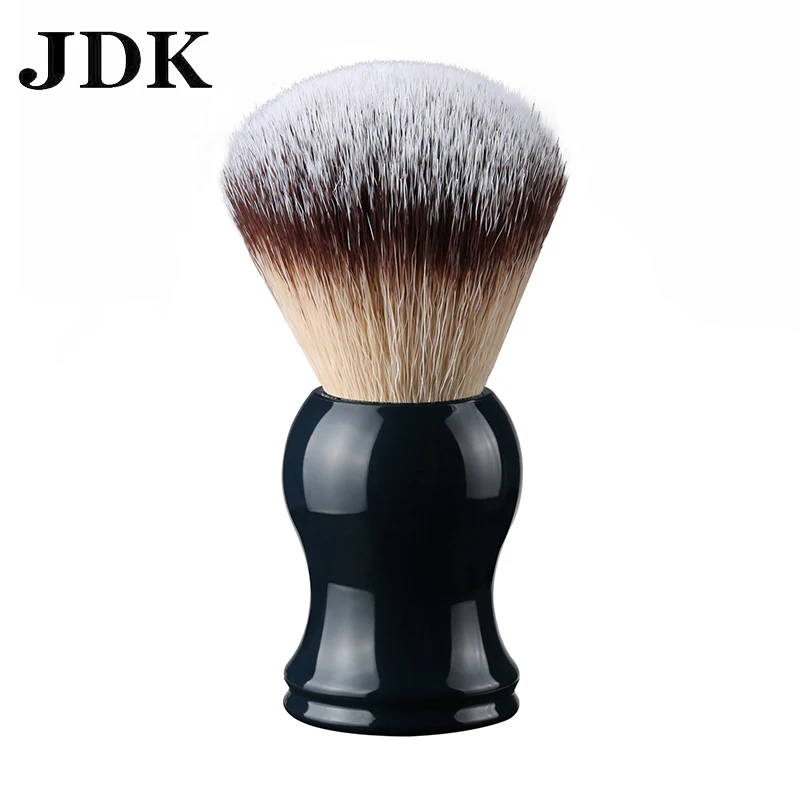 Men's Grooming JDK 2024 Hot Sell Black Green Grey Ivory White Synthetic Vegan Acryl Handle Shaving Brush