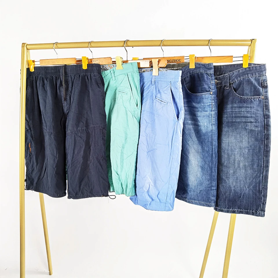 

A Grade Cheap Mixed Men 3/4 Pants Used Clothes in Bales, Mix color