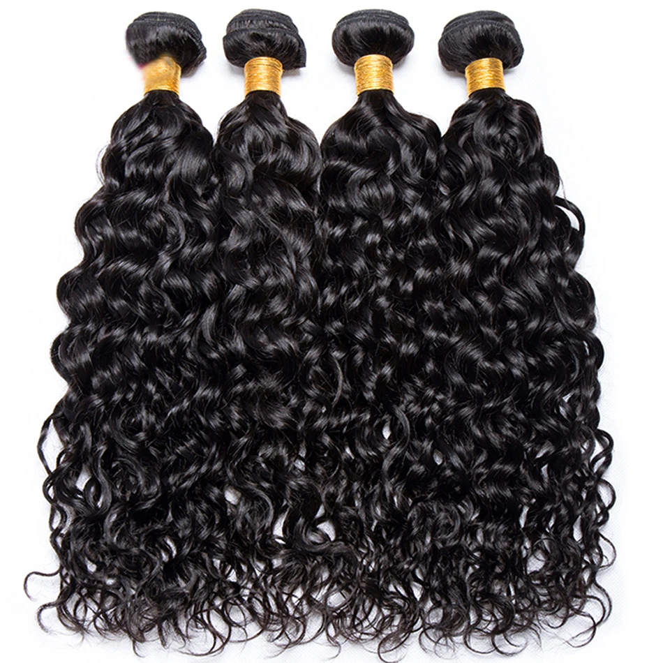 

Funtoninght virgin cuticle aligned hair have no smell natural hair extension soft water wave bundle hair vendors for black women
