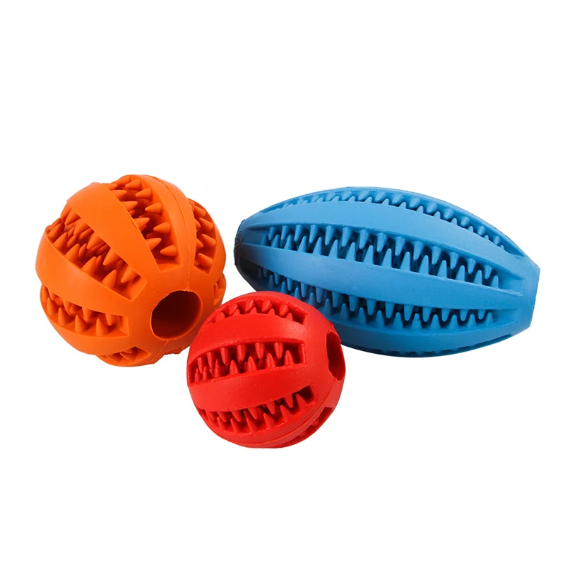 

Pet Food Leaking Ball Toy Elastic Natural Rubber Dog Dental Chewing Toy Pet Toys Dog, More