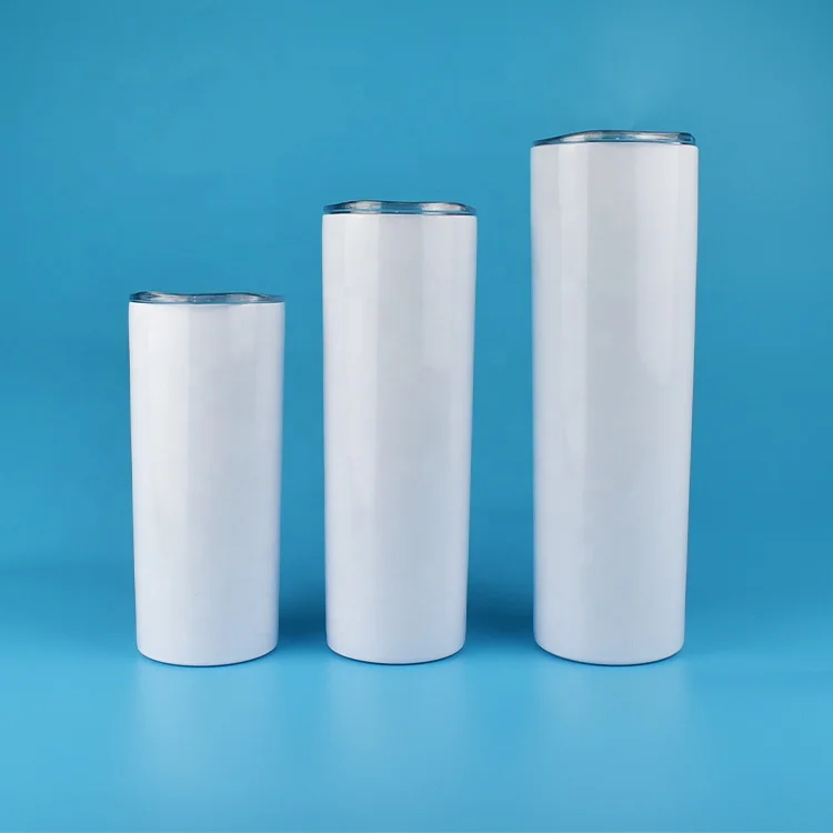 

Sublimation Blanks 15oz 20oz 30oz Stainless Steel Double Wall Slim Tumbler with Lid, Customized color
