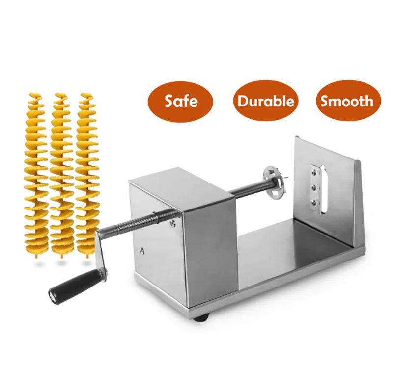 

Tornado Potato Slicer Spiral Potato Cutter Stainless steel twister manual carrot potato Tower Slicer Professional commercial use