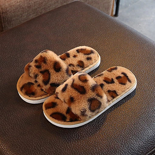 

Children's cotton slippers winter boys and girls cute indoor large size slippers, Customized color